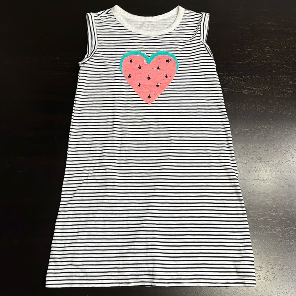 Gap Striped Dress w/ Sequins, Kids XXL